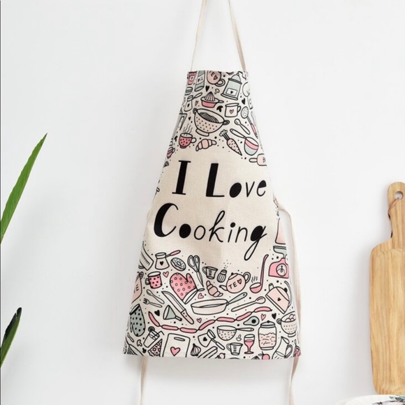 Kitchen Nwot I Love Cooking Apron Poshmark